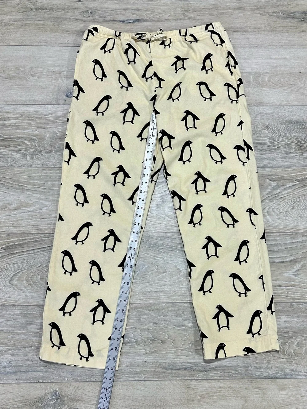 Hanna Andersson Adult Large 100% Cotton Penguin Print Pajama Pants Lounge Sleep
